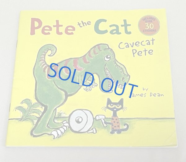 画像1: Pete the Cat  Cavecat Pete◇ソフトカバー絵本 ピートザキャットシリーズ ステッカー付 (1)