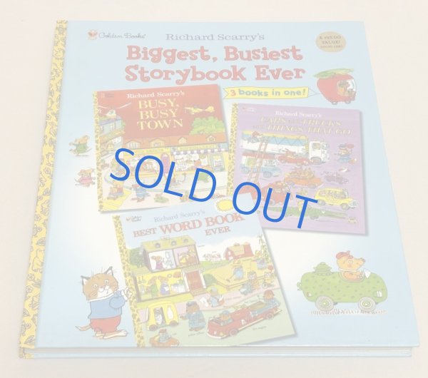 画像1: Richard Scarry's Biggest, Busiest Storybook Ever◇ リチャード・スキャリーが書いた絵本3冊が収録されている大型本 (1)