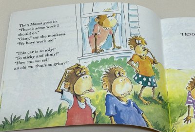 画像1: Five Little Monkeys Wash the Car◇大人気シリーズ 5匹のおさるが登場するお話