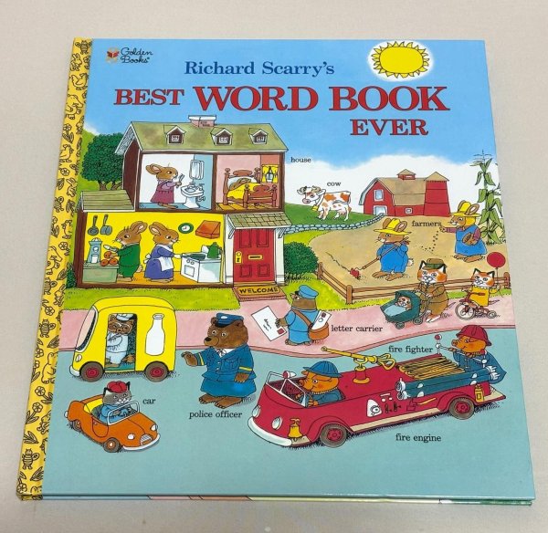 画像1: Richard Scarry's Best Word Book Ever◇スキャリーおじさんのとってもたのしいえいごえじてん の英語版 (1)