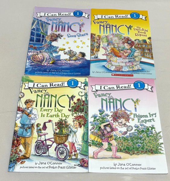 画像1: Fancy Nancy ファンシー・ナンシーシリーズ4冊 ◇英語と一緒に、豊かな感性と自己表現を育てる楽しい絵本 (1)