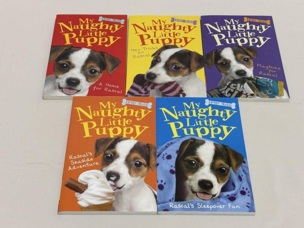 画像1: My Naughty Little Puppyシリーズ全5冊セット◇いたずら好きな子犬・ラズカルと女の子エリーの絆と成長を描いた、英国発の大人気児童書シリーズ (1)