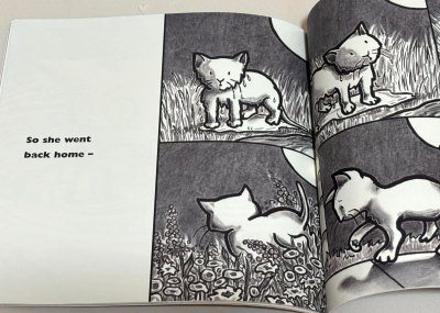 画像2: Kitten's First Full Moon Board Book まんまるおつきさまをおいかけて◇初めて満月を見た子猫が、それを空のミルクのボウルと勘違いして追いかける愛らしい物語