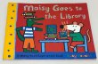 画像1: 【英語絵本】Maisy Goes to the Library（メイシー）｜図書館で読書と発見を楽しむフォニックス入門 (1)